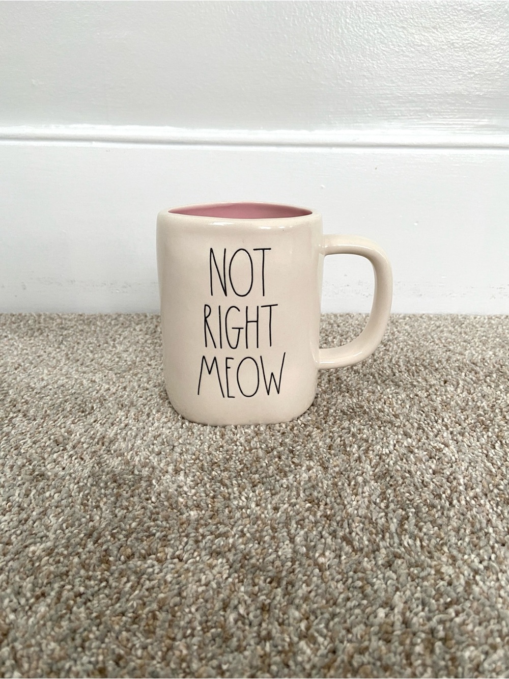 NWOT Rae Dunn "NOT RIGHT MEOW" Cat Coffee Mug